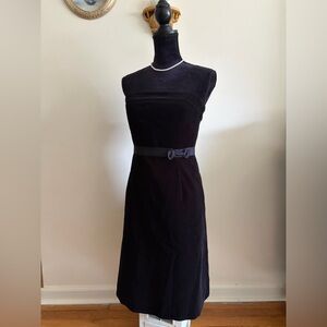 J. Crew Black Strapless Dress with Bow Detail